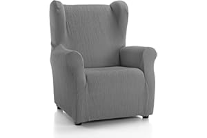 Martina Home Emilia Funda Sillón Orejero, Tela, Gris, 33x8x42 cm