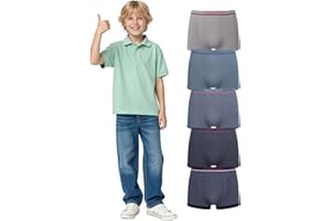 Channo Bóxers Niño sin Costuras: Calzoncillos niños Adolescente Licra Suave Ajuste Ideal Actividades Confort Permanente Pack 5