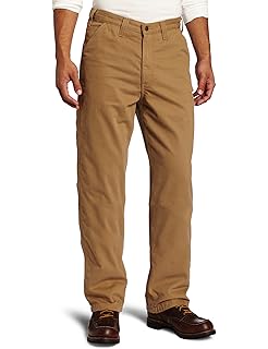 carhartt men's washed twill dungaree flannel lined