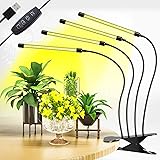 CXhome LED Pflanzenlampe Vollspektrum, 3 Umschaltung Modi & 10 Dimmbare Optionen, mit Timer 3H/9H/12H, für Zimmerpflanzen Gar