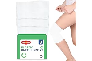 treat&ease 4pk Elastic Knee Support Medium Size - Compression Sleeves for Stability & Comfort - Ideal for Sports, Walking, and Daily Use - Breathable, Durable Neoprene for Men and Women