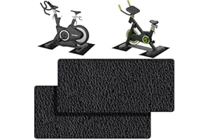 Dulynva 2 Pezzi Tappetini di Protezione per Pavimenti 28 x 70 cm Spessore 6 mm Tappetino Antiscivolo e Ammortizzante per Attrezzature da Fitness, Tapis Roulant