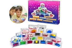 KIKVTER 24 Stück Geduldspiele für Kinder, Mini Denkspiel Knobelspiel, Geduldsspiele, Geschicklichkeitsspiel, Geduldsspiel Kinder, Mini Denkspiel Lernspielzeug Kleine Knobelspiele, Geburtstagsparty-Geschenke
