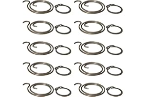 Northern DIY Door Handle Spring Repair Kit (Ten 2 Turn, 1.8mm Thick coils Plus Ten circlips)