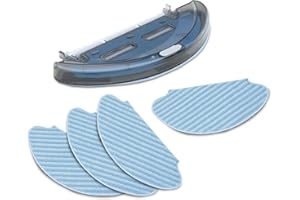 Rowenta Support Lingettes Microfibre + 4 Lingettes pour aspirateurs robots Smart Force et Essential ZR690002