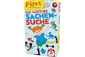 Schmidt Spiele Langstrumpf 51448 Pippi-Calcetín Largo, diseño de la búsqueda de Cosas Divertidas, Multicolor, normal