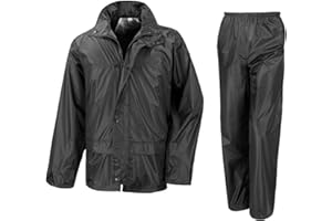 wetplay 2 Piece Motorcycle Waterproof Jacket and Trousers Set for Adult Unisex