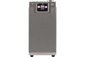 Imperial DABMAN i610 Internetradio/DAB+ Digitalradio (Stereo Sound, Subwoofer, Bluetooth, DAB/DAB+ / UKW/FM, WLAN, LAN, USB, Streamingdienste (Spotify, Napster UVM.), Tower Design) Silber