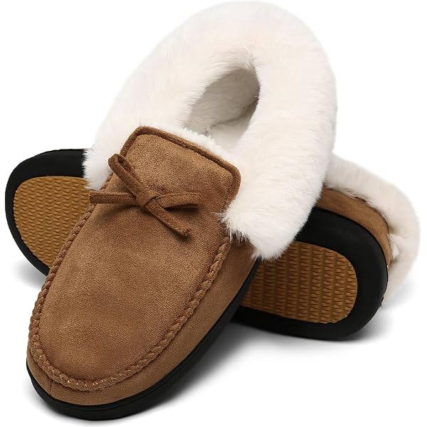 Flintronic Damen Hausschuhe – Geschlossen, Weich & Rutschfeste Sohle – Für Innen & Außen, Bequeme Baumwoll-Pantoffeln Als Geschenk