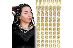 100 stycken hårsmycken i guld dreadlocks smycken hårsmycken tillbehör justerbar gyllene hårprydnad för flätor ringar för hår