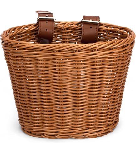 Amazon Woven Basket For Bike Folding Bike Woven Plastic Bike