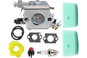 Hippotech Carburador con Filtro de Aire y Juntas para Husqvarna 123C 123L 123LD 223L 223R 322C 322L 322R 323C 323L 325C 325CX 325L 325LX 326C 326L 326LX Sierra de Poste para Recortadora de Hilo