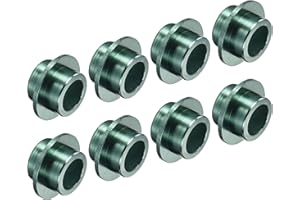 PATIKIL Línea Eje Buje Espaciadores, 8 Paquetes Rodamientos Espaciadores Rueda Centro Aluminio para Patines Rodillo, Verde