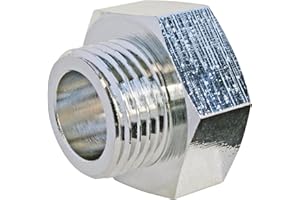 SOMATHERM FOR YOU, Réduction laiton chromé Mâle 12/17 - Femelle 15/21 - Sachet de 2 pièces - Raccordement rapide et facile - Résistant à la corrosion - Compatible avec raccords filetés