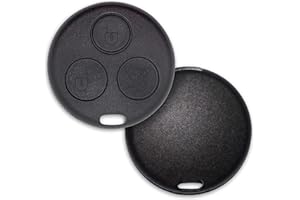 Lage Guscio per Chiave compatibile con Mercedes Benz, Smart, ForTwo, 450, Roadster, Crossblade, City, Coupe, City Cabrio - Telecomando Auto Cover Scocca di Ricambio a 3 Tasti Pulsanti (1 Guscio)