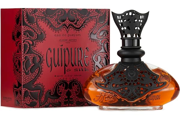 JEANNE ARTHES - Eau de Parfum Femme - Guipure & Silk - Floral & Fruité -Amande Douce & Coco - Fabriqué en France à Grasse - Cadeau femme - 100 ml