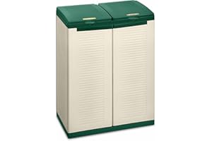 Terry, Ecocab 2, szafka do selektywnej zbierania odpadów, 2 przegródki - 68 x 39 x 89 cm