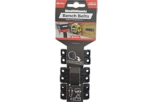 StealthMounts Cintura da banco, supporto universale per attrezzi, set da 6 pezzi, perfetto per utensili elettrici, misure a nastro e clip per cintura