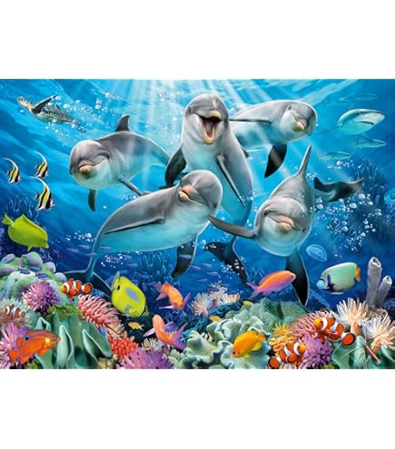 Ravensburger King Of The Sea 500 Piece Jigsaw Puzzle - Awesome Shark Art For Adults & Teens