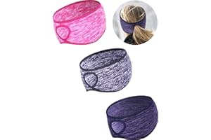 Tatuo 3 Pcs Fleece Ponytail Ear Warmers Headband Winter Running Headband Ear Muffs Ear Covers for Women Adult Outdoor Sports and Fitness Running Cycling Ski Cold Weather