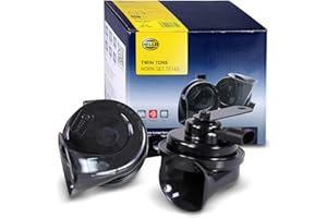 HELLA Bocina OE-CONNECT HORN TE26 SET 12V 110dB (A) Gama de frecuencia de 400Hz gama de frecuencia hasta 500Hz sonido grave/sonido agudo eléctrico, Conector 3FH 012 010-041