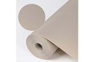 WochiTV Drawer Liners, EVA 30cmx300cm Waterproof Non Adhesive Shelf Liner Cabinets Cupboard Non-Slip Liner Refrigerator Mats for Kitchen Cabinet, Cupboard, Shoe Rack, Closet, Cupboard, Khaki