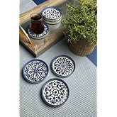 Tabakevi Tabak Evi Stoneware Mozaik Blue Sefa 6 Lı &Ccedil;ay Tabağı 10Cm