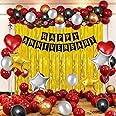 Party Propz Anniversary Decoration Items Kit - 70Pcs Happy Anniversary Decoration Set | Happy Anniversary Banner | Anniversary Decoration for Couple, Boyfriend, Husband