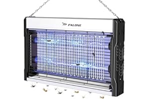 PALONE Lampada Antizanzare, 3200V USB Zanzariera Elettrica, 2 UV LED Lampada Zanzare Protezione al Tatto con Catena und Vassoio per l'uso in interni e nel patio