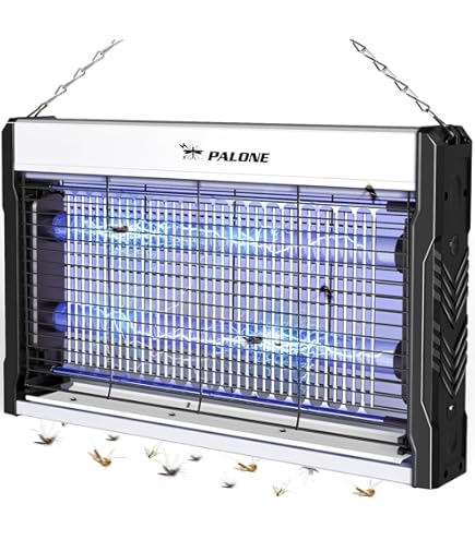 Fraxinus Lampada Antizanzare Electtrica 20W, Zanzariera Elettriche Con Luce UV, Insetticida Trappola Per Mosche Insetto, Alto-efficiente Anti Insetti,per Casa Ufficio Cucina - Foto 6