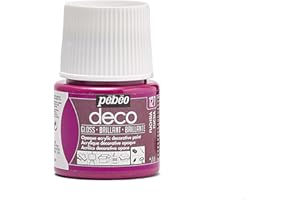 PEBEO - Pintura acrílica multisoporte - Color Opaco - Acabado Brillante - Color Fucsia - 45ml