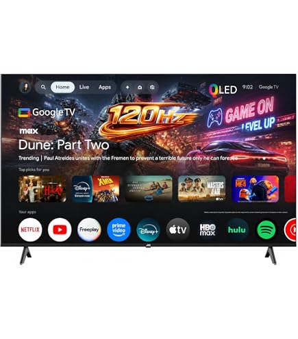JVC 70 Inch QLED 4K UHD Google Smart TV | Edgeless Design | Dolby