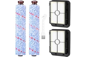 ISINLIVE Accessoires Bissell CrossWave 3 en 1 C3 Pro 3555N pour aspirateur sec et humide, 2 brosses multi-surfaces 1868 + 2 filtres 1866
