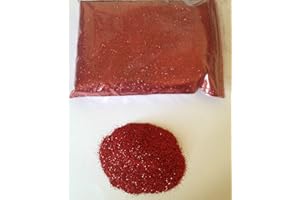 EliteKoopers 10gm Red Ultra Fine Glitter for Craft Art Glass Covering Wine Glass Decor