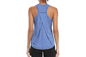 Dawnrole Débardeur de Sport Femme Fitness Yoga Workout Chemises sans Manches Debardeur