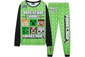 Get Trend Boys Pyjamas Set, Long PJs for Kids & Teens, Cosy Winter Loungewear Soft Official Nightwear, Gifts for Boys