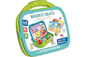 Clementoni - Mallette magnétique - 2 Ans - La Vie à la Maison - Jeux Éducatif pour Enfant - Apprendre en s'amusant