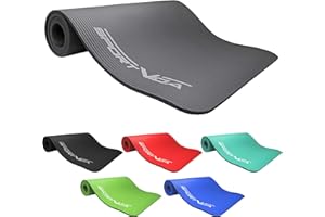 SportVida Tapis de yoga pour yoga, pilates, gymnastique | Mousse NBR | 180 x 60 x 1,5 cm