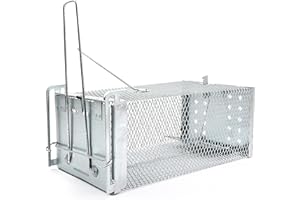 RatKil Live Rat Cage Trap | Humane Mouse Traps & Rat Traps - All Weather, Home & Animal Friendly Reusable Rat, Mouse, Squirrel, Mole, Rodent Solution (Large)