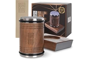 Pro Edition Okniv Rolling Knife Sharpener UK – Durable Knife Sharpening System – for All Blade Types – Diamond & Ceramic Honing Discs – Easy to Use at Home or Professionally