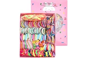 JEESBLSY Dziewczyny gumki do włosów, piękne mini spinki do włosów, małe miękkie gumowe opaski warkocz, zestaw akcesoriów do kucyk dla dziewczynki (780 sztuk)