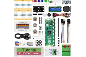 Freenove Super Starter Kit for Raspberry Pi Pico 2 (Included), Dual Arm Cortex-M33 and Dual Hazard3 RISC-V Microcontroller, 588-Page Detailed Tutorial, 177 Items, 94 Projects, Python C Java Code