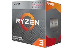 AMD Ryzen 3 3200G Procesador (tarjeta gráfica Radeon integrada, 4 núcleos/4 threads, 65W DTP, Socket AM4, 6MB Caché, Reloj de aumento máx. hasta 4.0 Ghz, con ventilador Wraith Stealh)