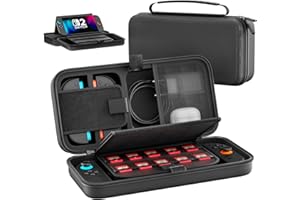 OIVO Funda de Transporte para Nintendo Switch 2, Estuche de Viaje para Switch 2025 para 20 Tarjetas de Juego, Carcasa para Joy con & Adaptador de Corriente, Portátil Carcasa para Switch 2 Accesorios
