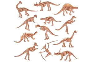 THE TWIDDLERS - 48 Dinosaur Bones Fossil Skeleton Toy Set, Perfect as Dino Party Bag Fillers for Kids, Educational Classrooms Rewards