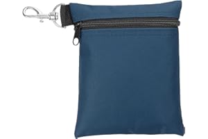 PATIKIL Golf Tee Pouch, Zipper Golf Ball Bag with Metal Lobster Claw Clip for Men Women Valuables Holder