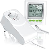 CSL - Stromkostenmessgerät Energiekostenmessgerät Stromverbrauchszähler inkl. Kabelverlängerung - Power Cost Monitor - Datum 