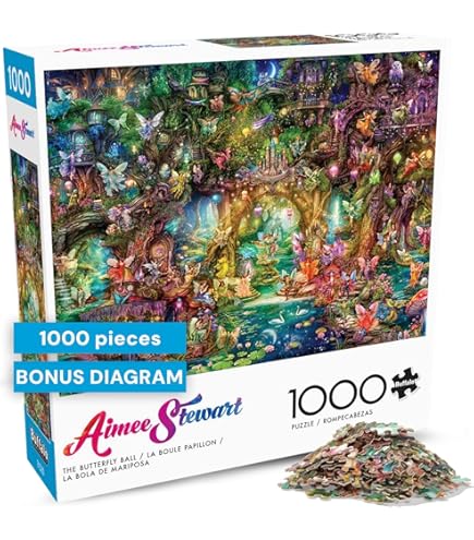 Buffalo Games Aimee Stewart – De Grote Fictiebibliotheek, 1000 Stukjes Puzzel, 68 X 50 Cm
