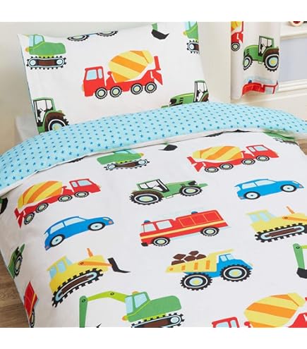 Eleganzzz Kinder Dekbedovertrek Micropercal Sleeposaurus - green 140x220/240cm