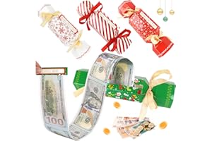 71NMLY 4Pcs Christmas Money Gift Boxes Christmas Surprise Money Pull Pouch,DIY Candy Pull Out Cash Pouch Gift Box for Kids